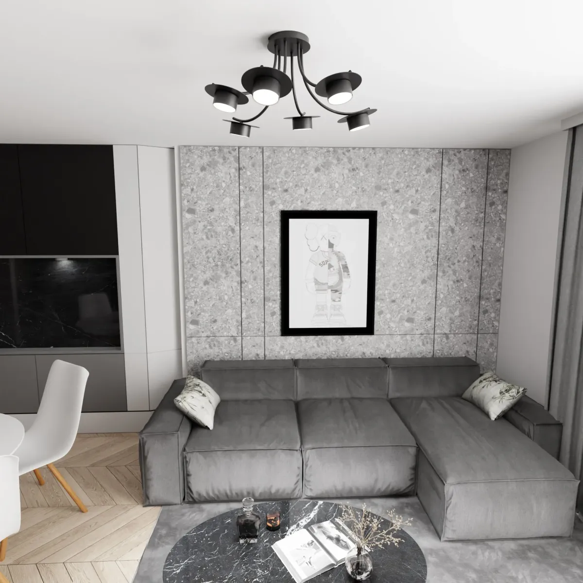 Lampa sufitowa ENSO 6 EMIBIG