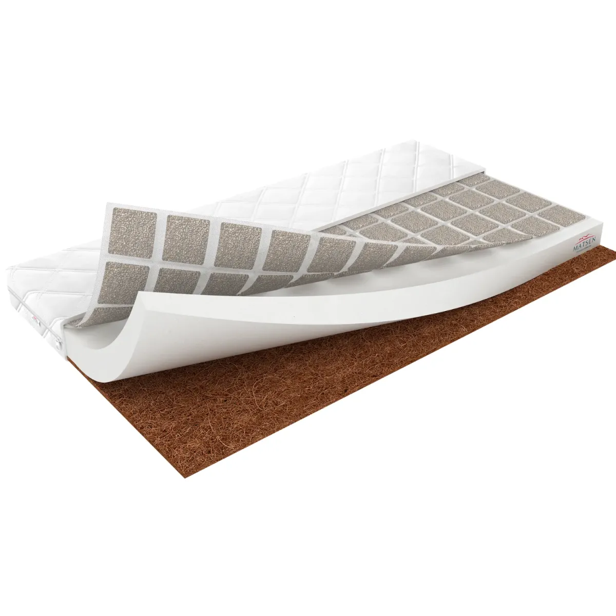 Materac kokos-pianka-gryka MEBLE WRÓBEL piankowy