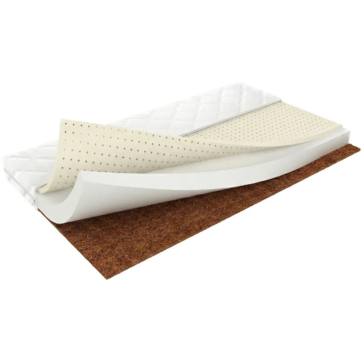 Materac kokos-pianka-lateks MEBLE WRÓBEL piankowy