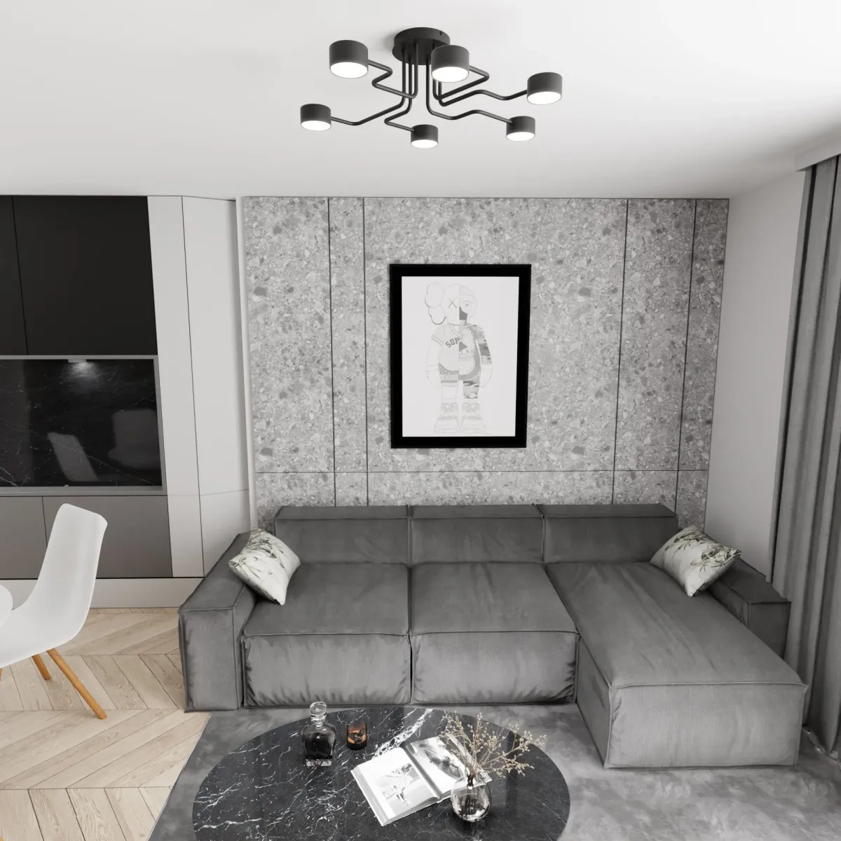 Lampa sufitowa KURAGE 6 EMIBIG