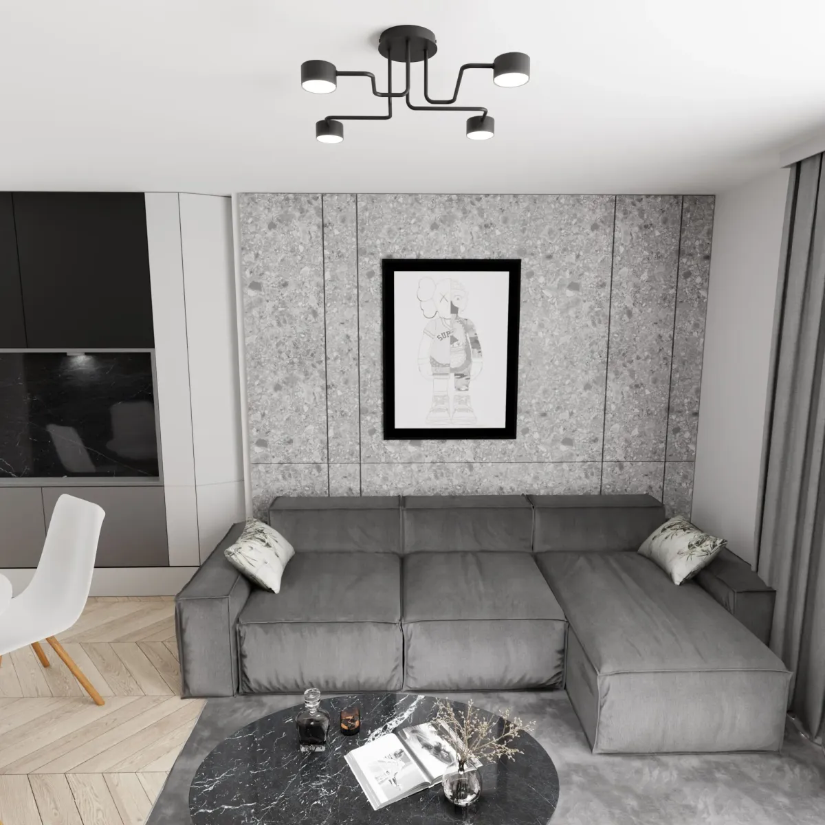 Lampa sufitowa KURAGE 4 EMIBIG