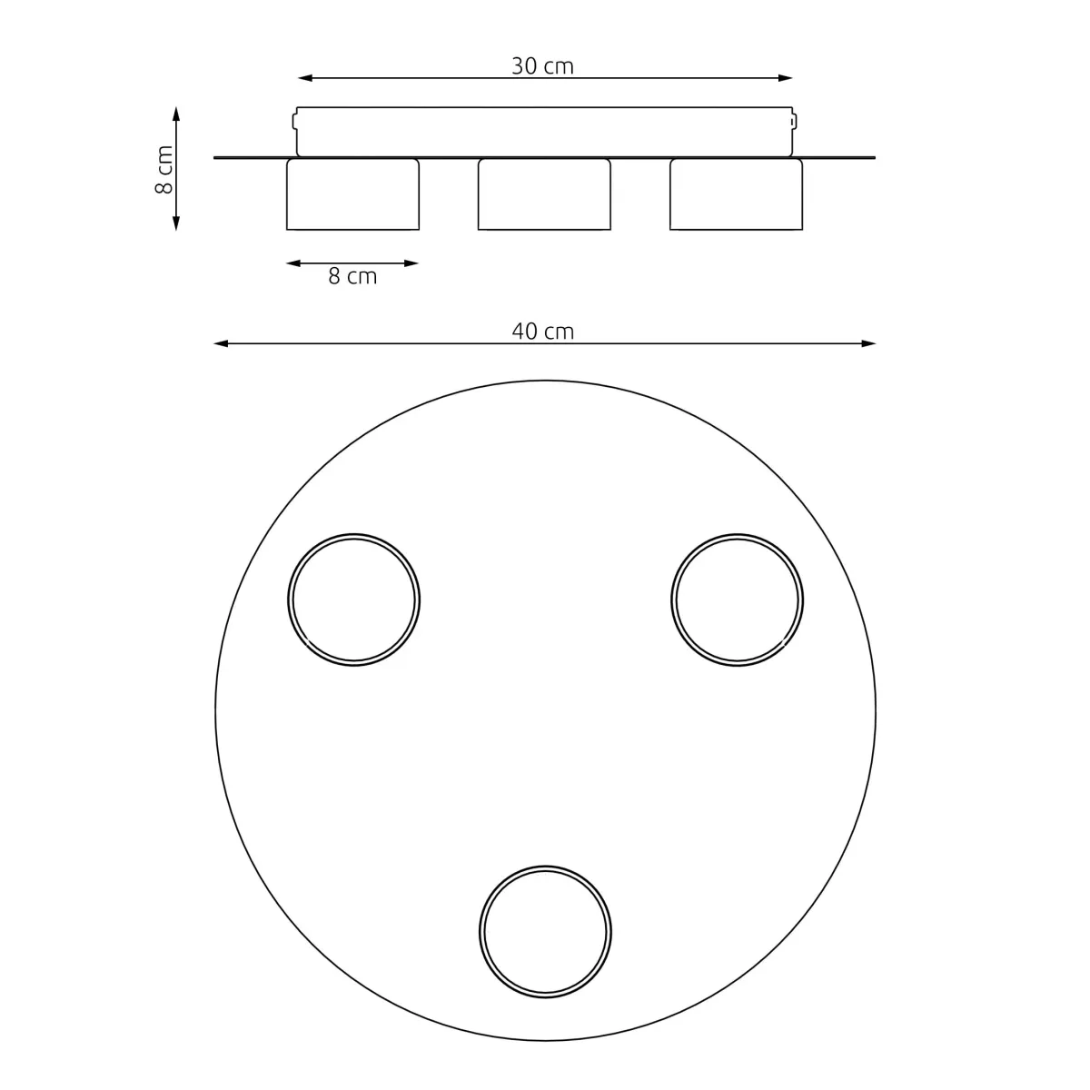 Lampa sufitowa BOLX 3 EMIBIG