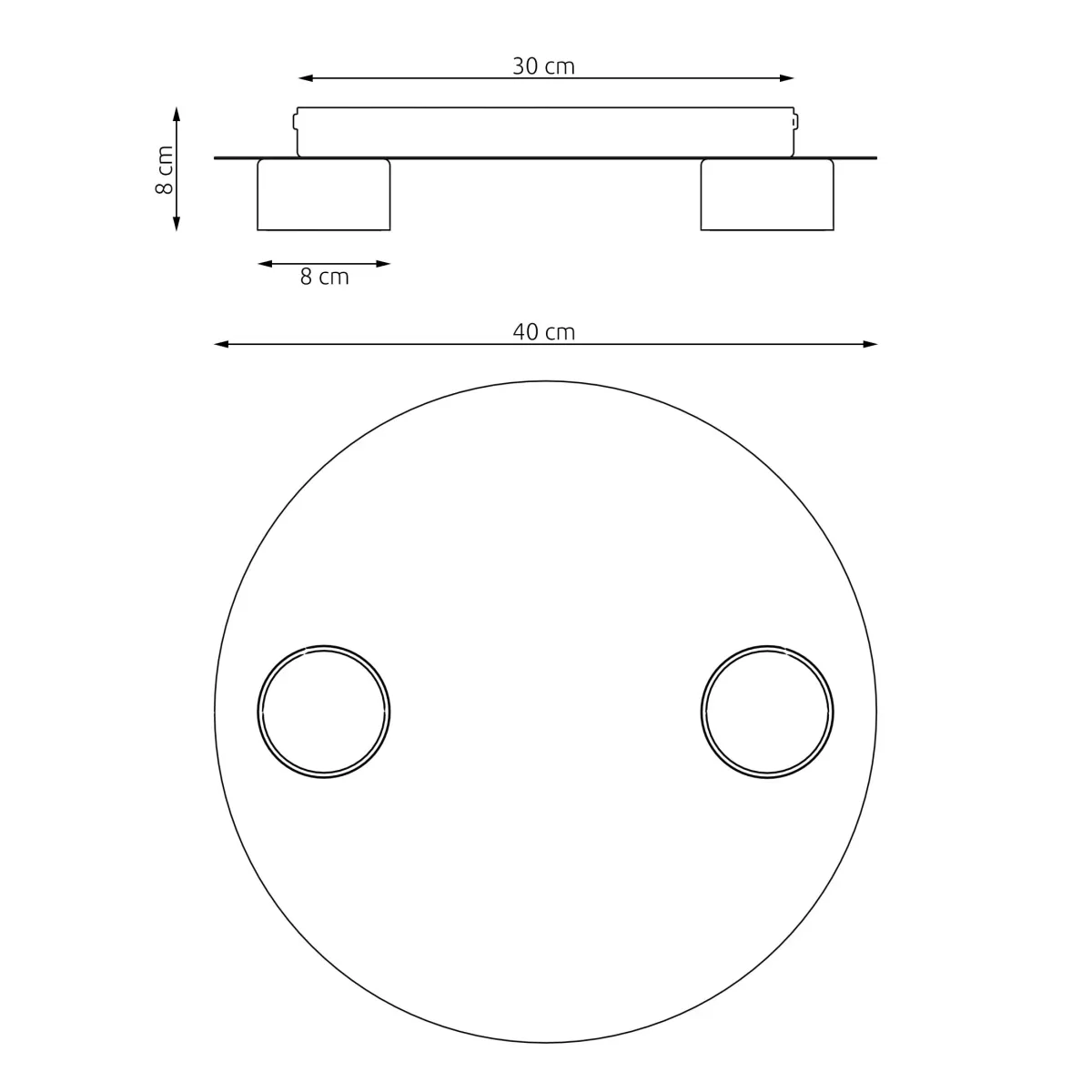 Lampa sufitowa BOLX 2 EMIBIG