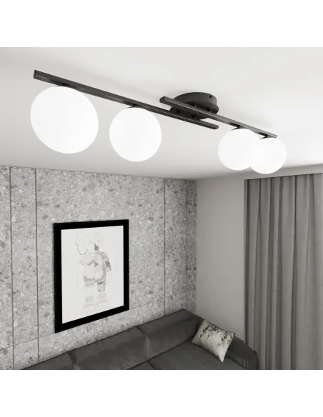 Lampa sufitowa KAIRO 4 BL OPAL EMIBIG