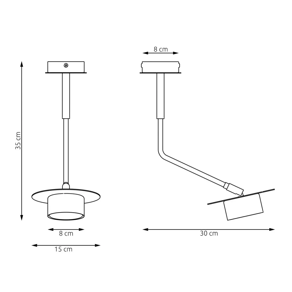 Lampa sufitowa MIZU 1 BL EMIBIG