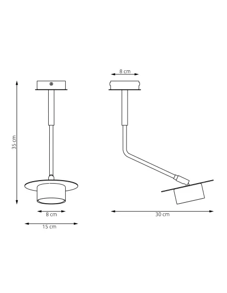 Lampa sufitowa MIZU 1 BL EMIBIG