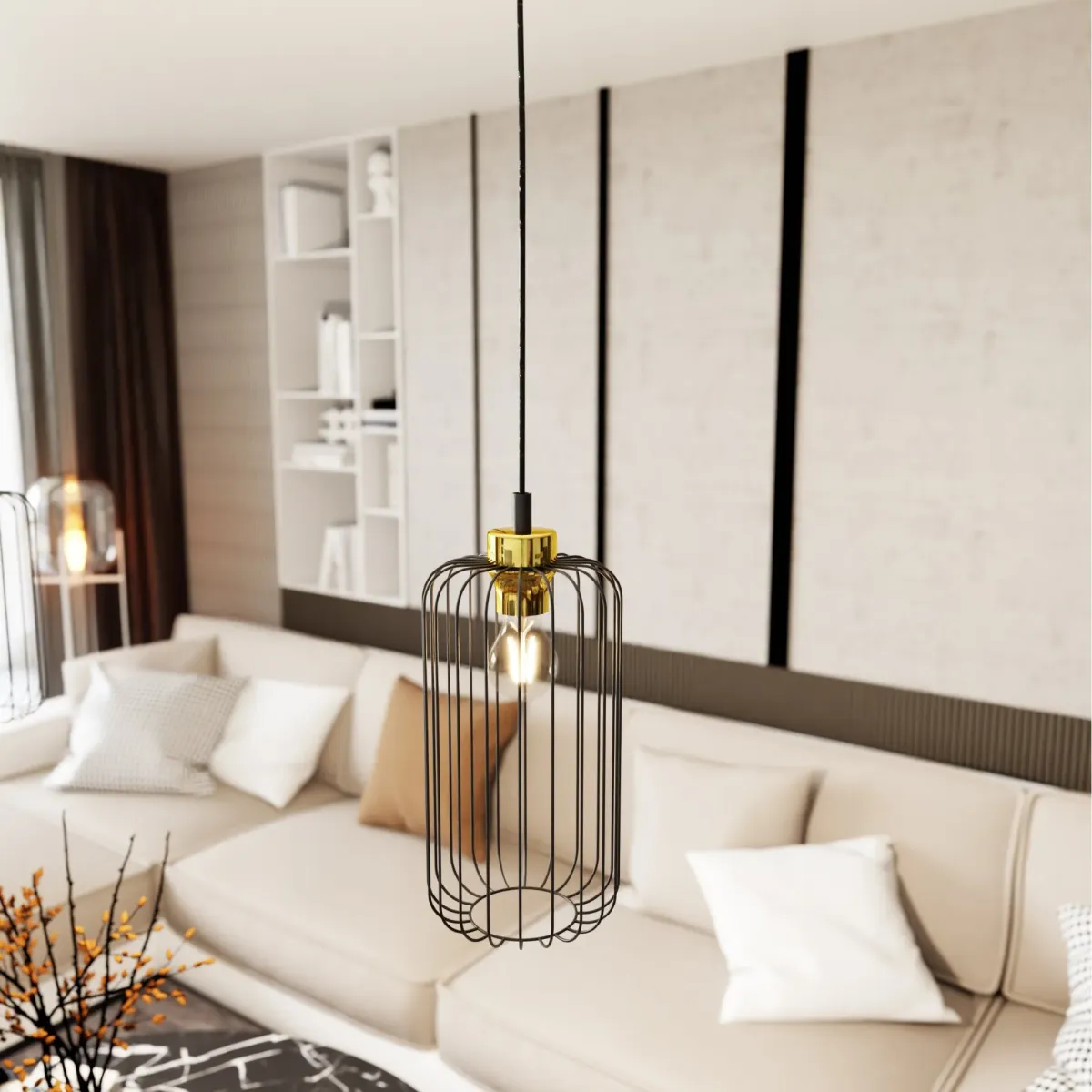 Lampa wisząca VANDER 1 BL EMIBIG