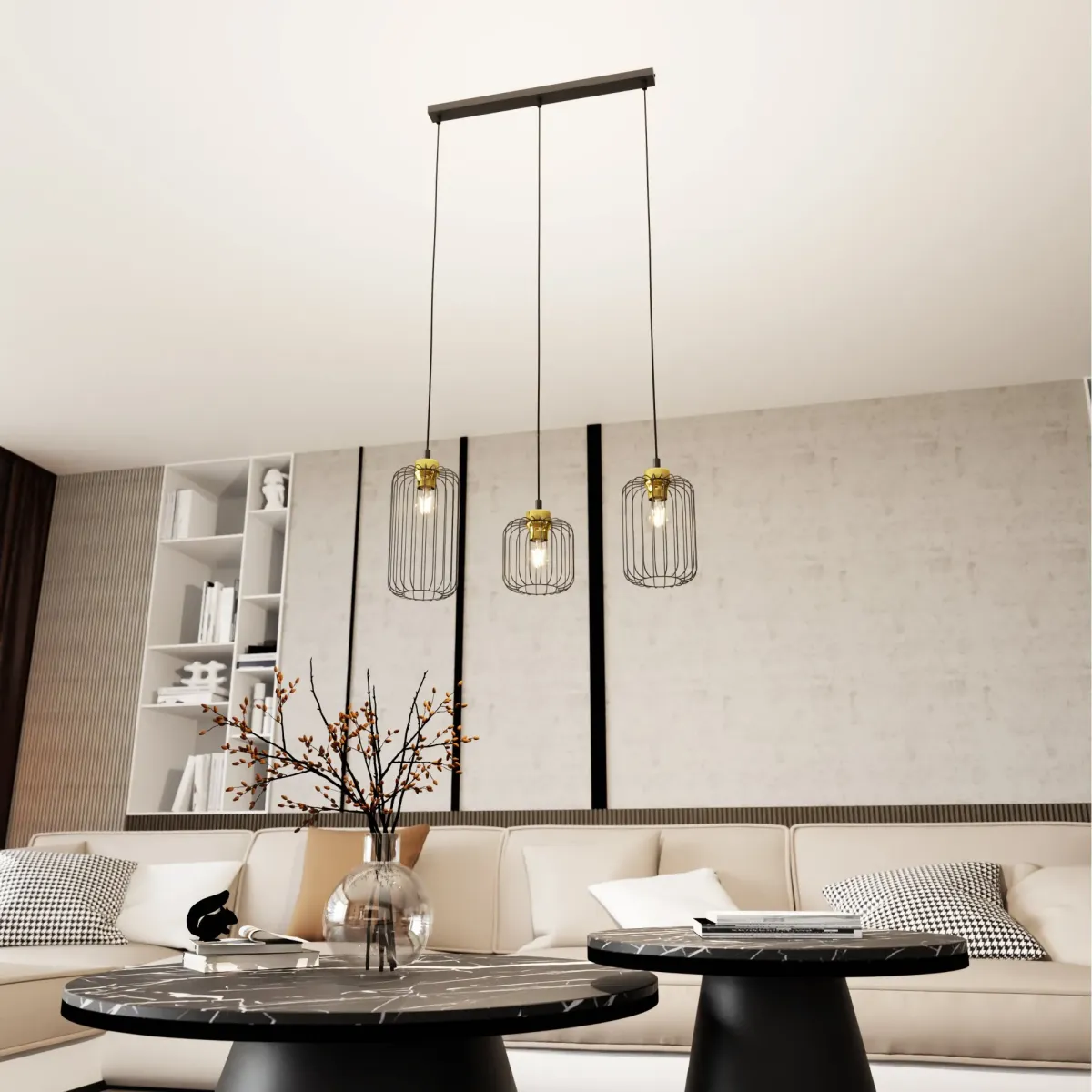 Lampa wisząca VANDER 3 BL EMIBIG