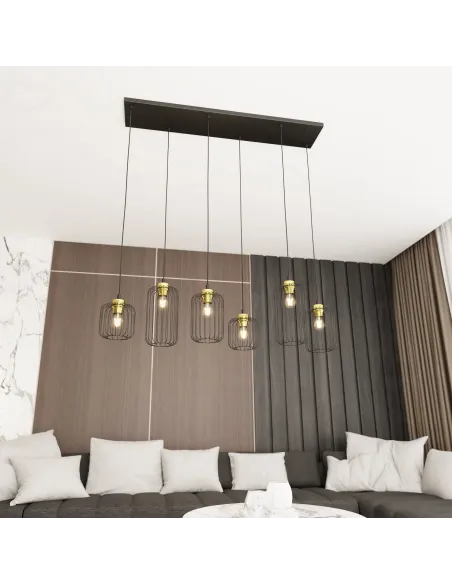 Lampa wisząca VANDER 6 BL EMIBIG