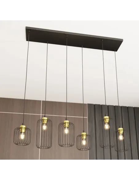 Lampa wisząca VANDER 6 BL EMIBIG