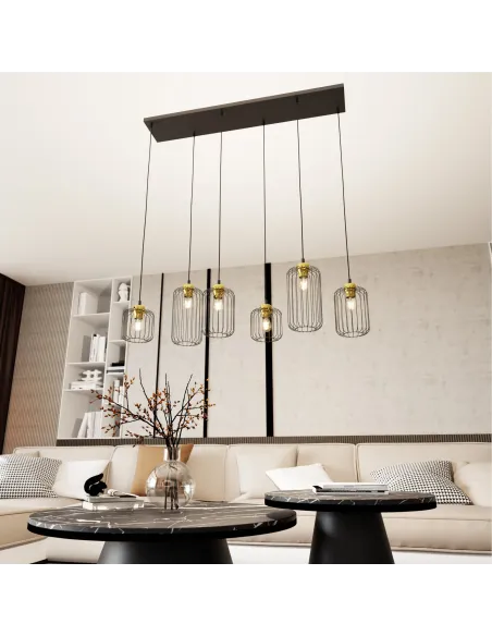 Lampa wisząca VANDER 6 BL EMIBIG