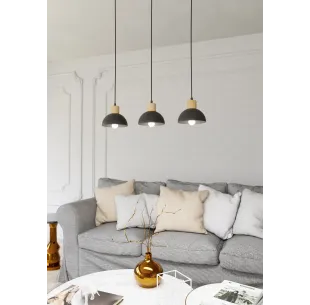 Lampa wisząca SECO 3 BL EMIBIG 2