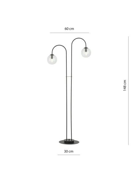 Lampa podłogowa ARCHI LP2 BL EMIBIG