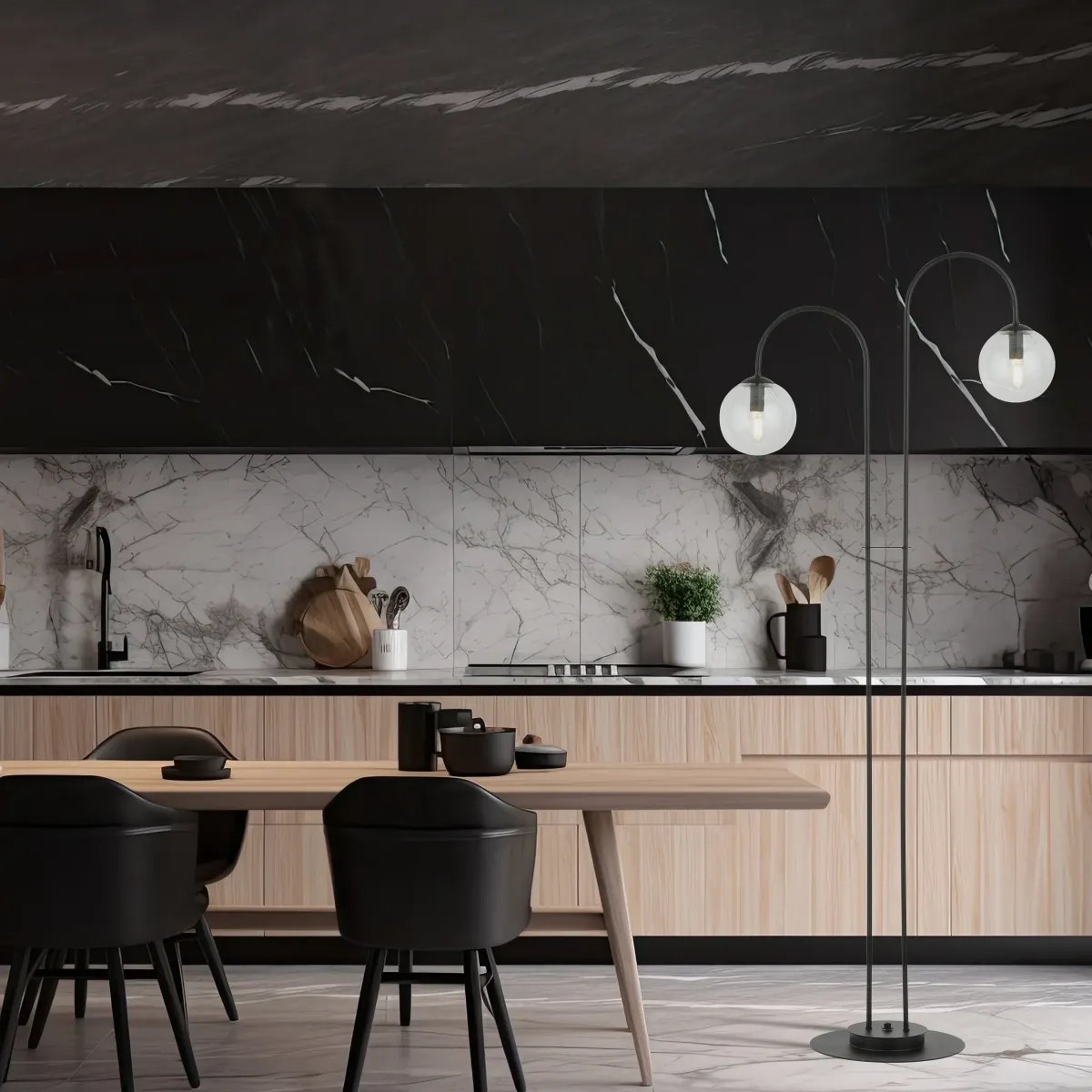 Lampa podłogowa ARCHI LP2 BL TRANSPARENT EMIBIG