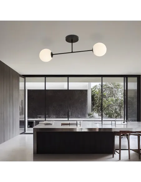 Lampa sufitowa ROMA 2 BL OPAL EMIBIG