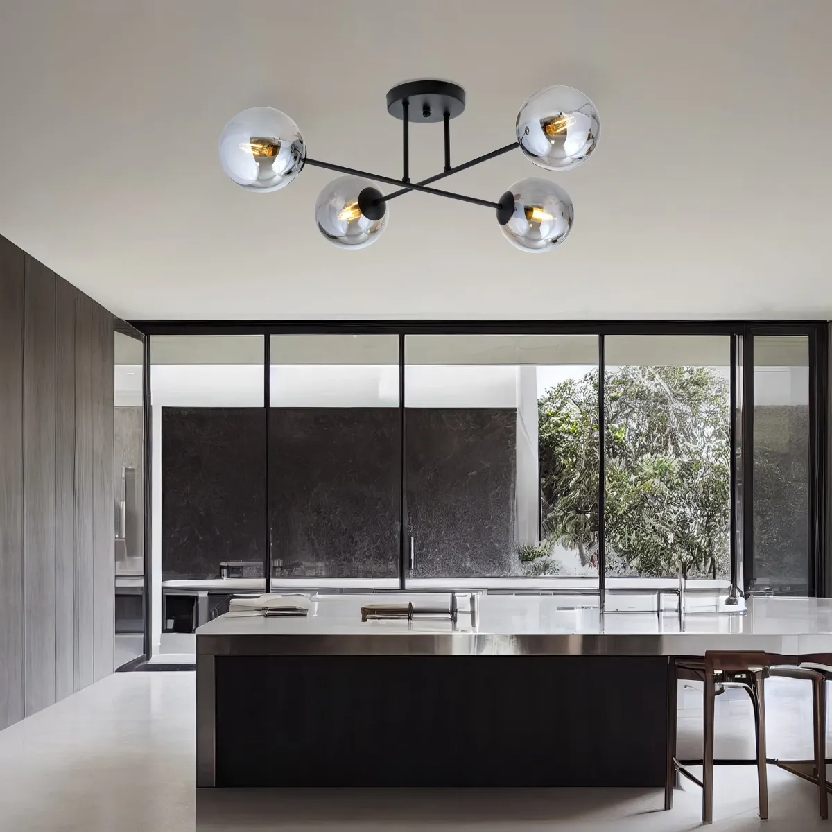 Lampa sufitowa ROMA 4 BL GRAFIT EMIBIG