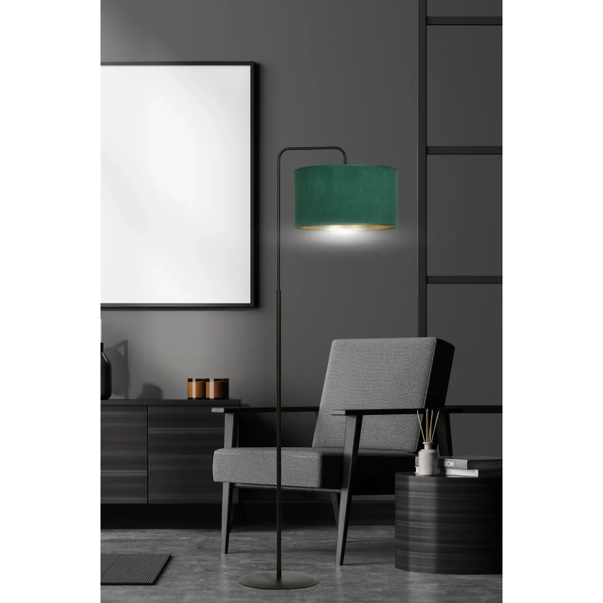 Lampa podłogowa HILDE LP1 BL GREEN EMIBIG