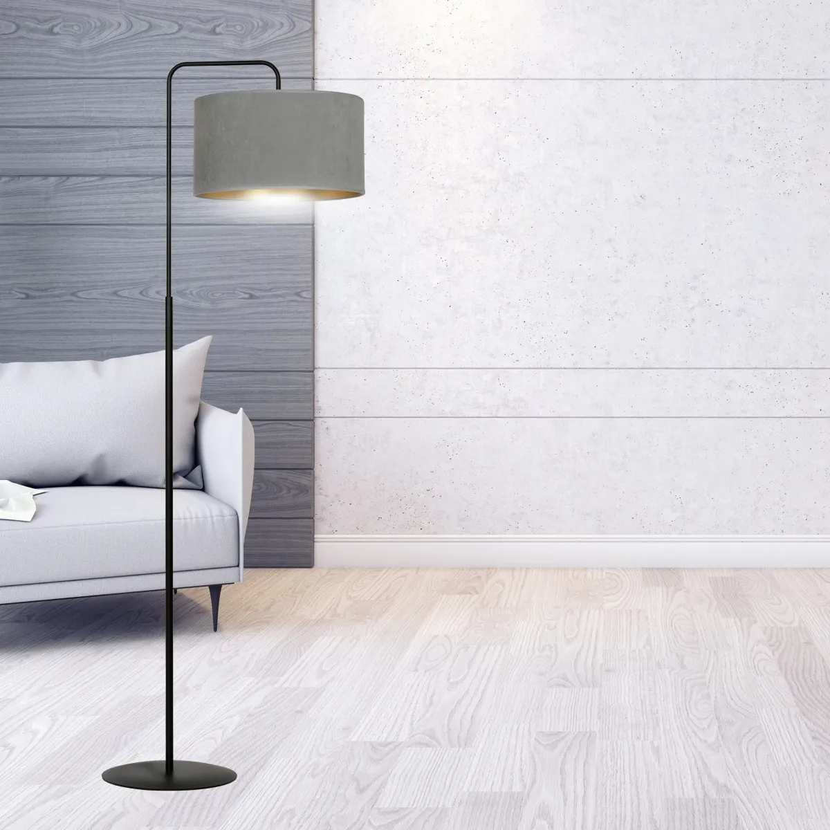 Lampa podłogowa HILDE LP1 BL GRAY EMIBIG