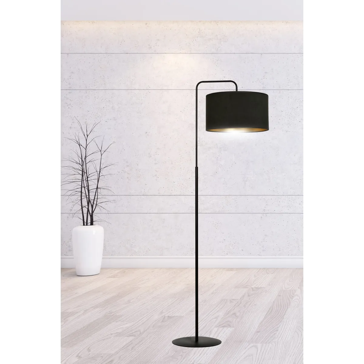 Lampa podłogowa HILDE LP1 BL BLACK EMIBIG