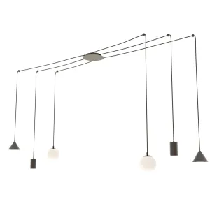 Lampa wisząca FUJI 6 GOLD EMIBIG 2