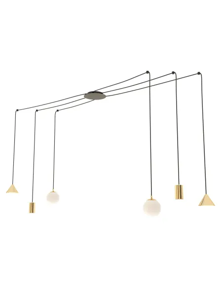 Lampa wisząca FUJI 6 GOLD EMIBIG