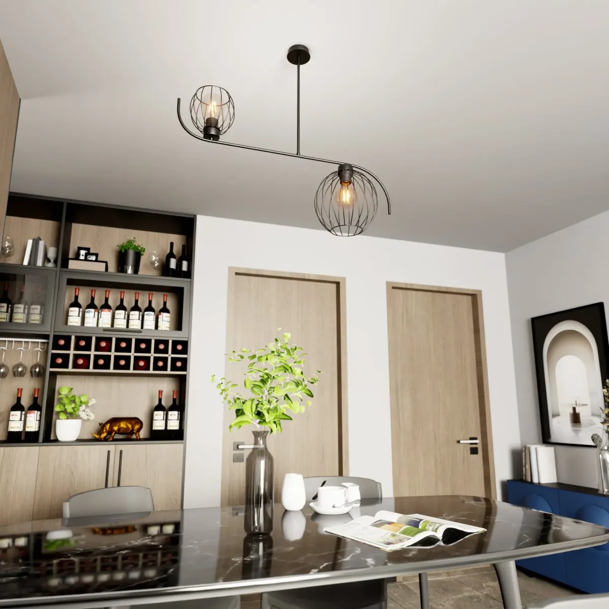 Lampa sufitowa ECHO 2 BL EMIBIG