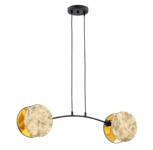 Lampa wisząca MOTIF 2 BLACK/GOLD EMIBIG 2