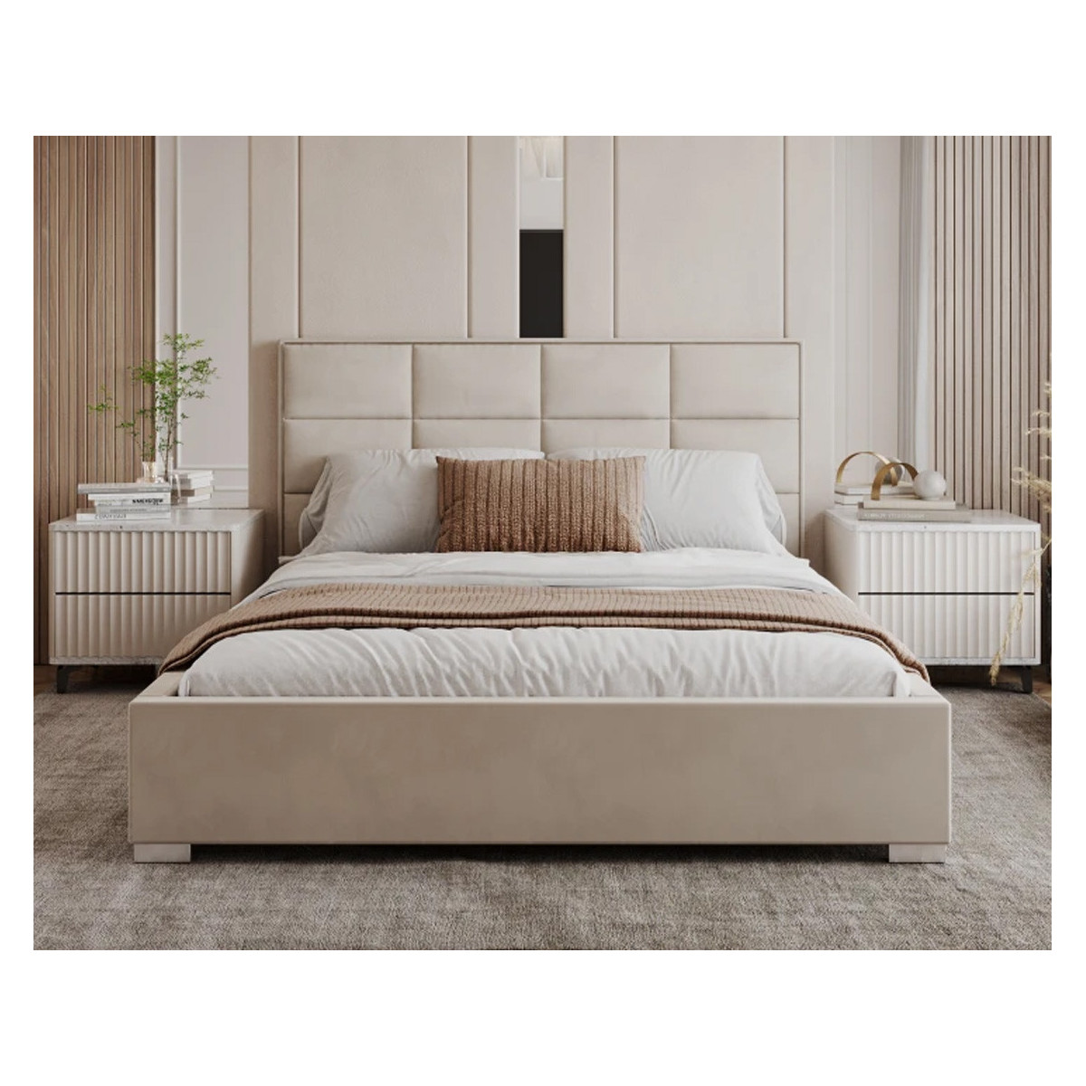 Łóżko tapicerowane APOLLO FDM podnoszone