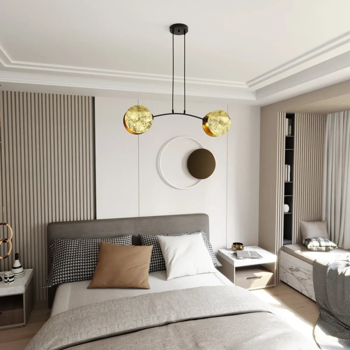 Lampa wisząca MOTIF 2 GOLD EMIBIG