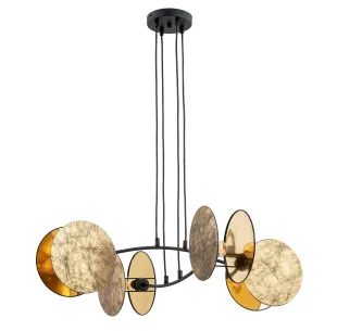 Lampa wisząca MOTIF 4 BLACK/GOLD EMIBIG 2