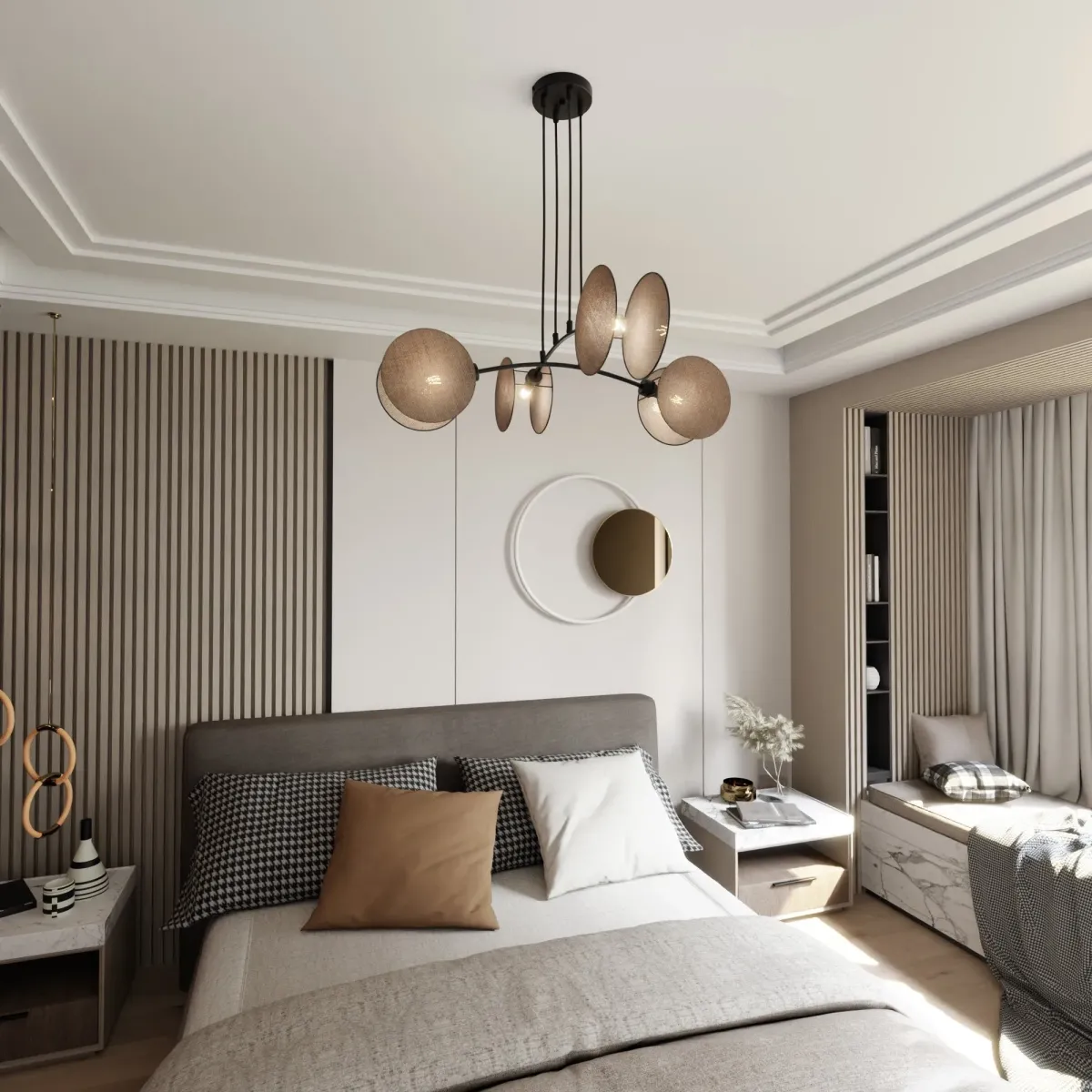 Lampa wisząca MOTIF 4 NATURAL EMIBIG