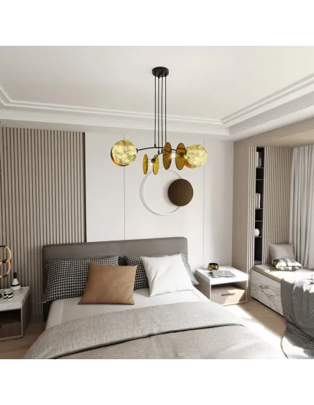 Lampa wisząca MOTIF 4 GOLD EMIBIG