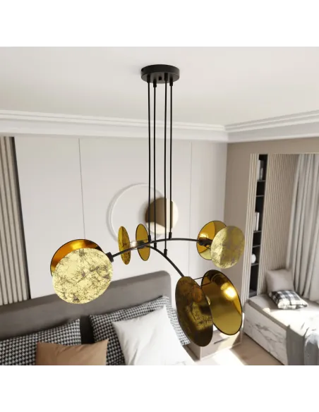 Lampa wisząca MOTIF 4 GOLD EMIBIG