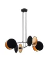 Lampa wisząca MOTIF 4 BLACK/GOLD EMIBIG