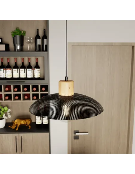 Lampa wisząca KOBE 1 BLACK EMIBIG