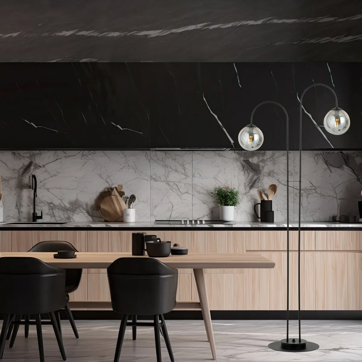 Lampa podłogowa ARCHI LP2 BL GRAFIT EMIBIG