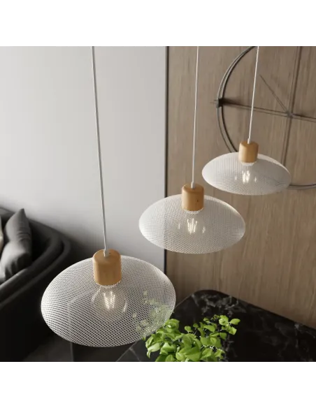 Lampa wisząca KOBE 3 WHITE EMIBIG