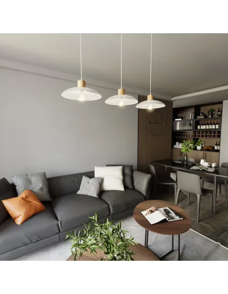 Lampa wisząca KOBE 3 WHITE EMIBIG