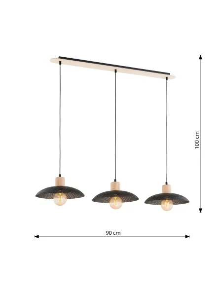 Lampa wisząca KOBE 3 EMIBIG