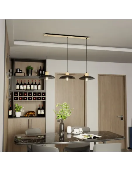 Lampa wisząca KOBE 3 BLACK EMIBIG