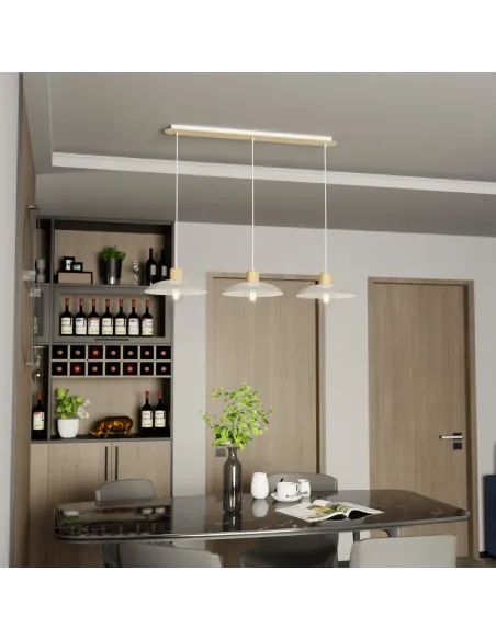 Lampa wisząca KOBE 3 WHITE EMIBIG