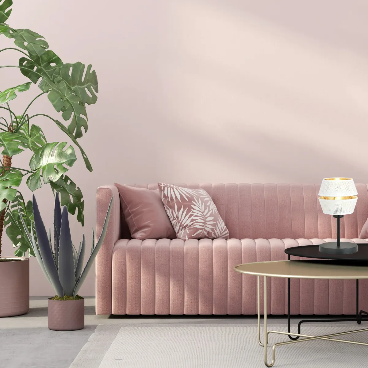 Lampa stołowa MALIA LN WHITE/GOLD EMIBIG