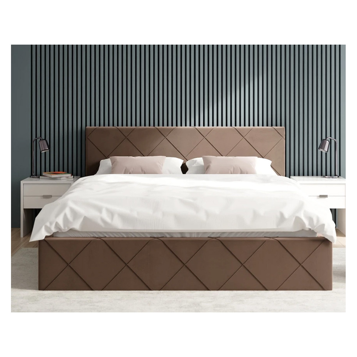 Łóżko tapicerowane CARO FDM podnoszone