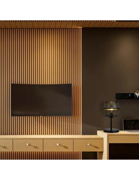 Lampa stołowa MALIA LN BLACK/GOLD EMIBIG