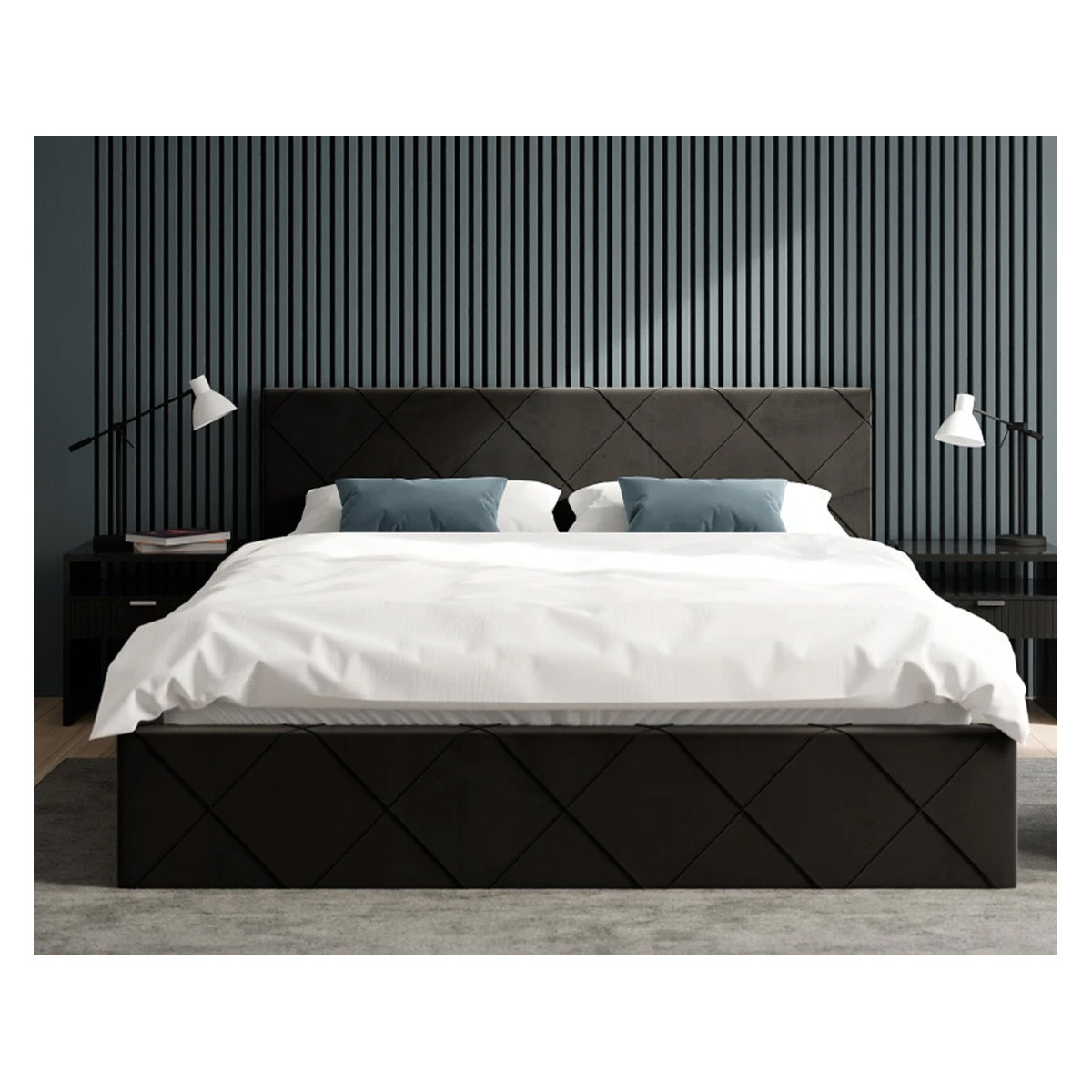 Łóżko tapicerowane CARO FDM podnoszone