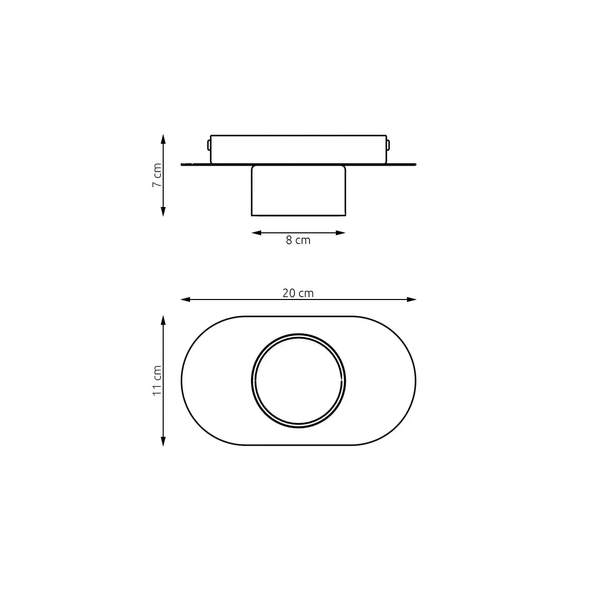 Lampa sufitowa STILO 1 BL EMIBIG