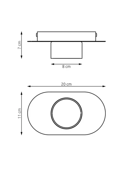 Lampa sufitowa STILO 1 BL EMIBIG
