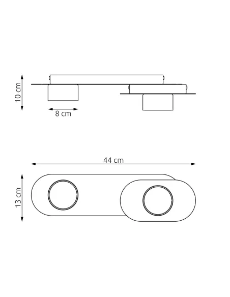 Lampa sufitowa STILO 2 BL EMIBIG