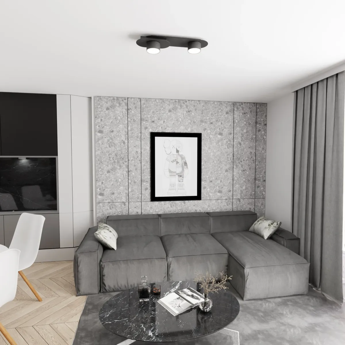 Lampa sufitowa STILO 2 BL EMIBIG