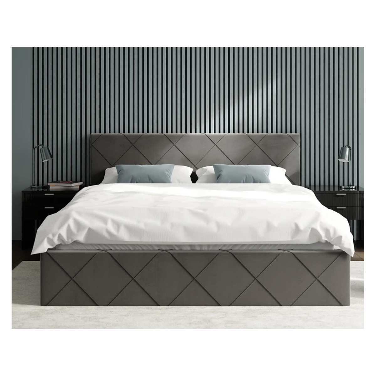 Łóżko tapicerowane CARO FDM podnoszone